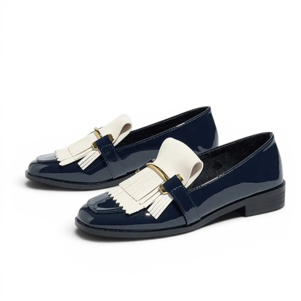 Erelia - Mocasín Mujer de Charol Flecos Elegantes