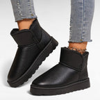 Hyra - Bota Forrada Negro de Símil Piel de Tendencia