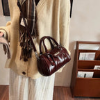 SANDY - Bolso de Piel Charol Elegante