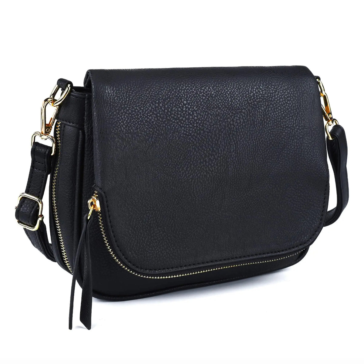 LEANA - Bolso Bandolera con Solapa