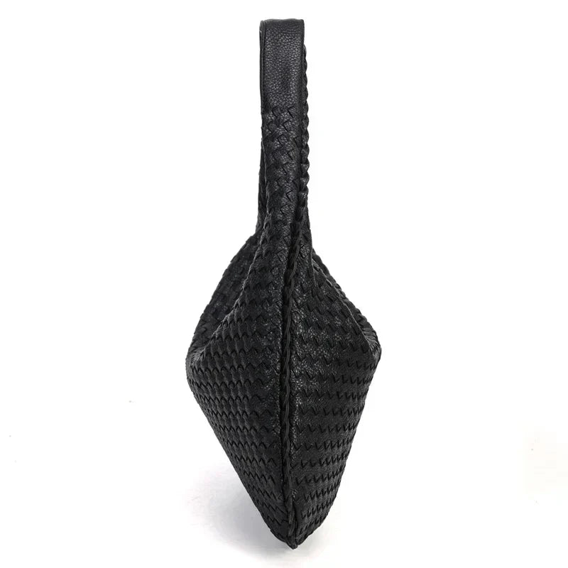 CLARA - Bolso Grande de Tendencia Tejido en Cuero