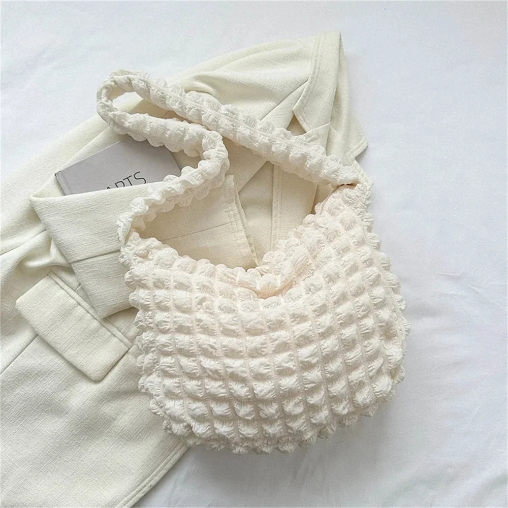 POUF - Bolso Bandolera de Cuadros