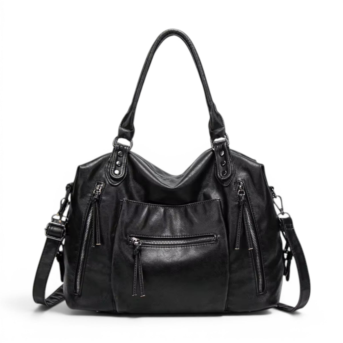 QARYA - Bolso para Clases de Piel Multibolsillos - OSMARA Fashion