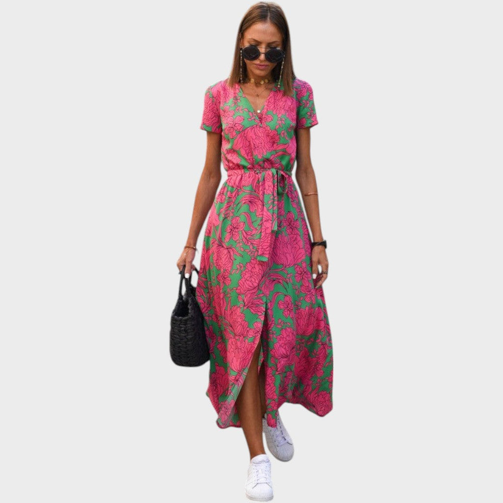 Amelie | Vestido Midi Cruzado - OSMARA Fashion - vista 4