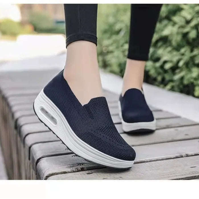 Kaven - Mocasín de Cuña Mujer de Suela Air