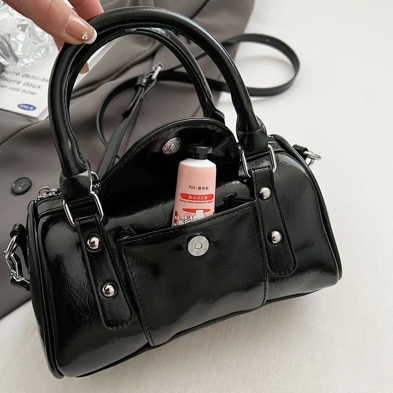 SANDY - Bolso de Piel Charol Elegante