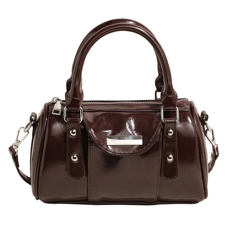 SANDY - Bolso de Piel Charol Elegante