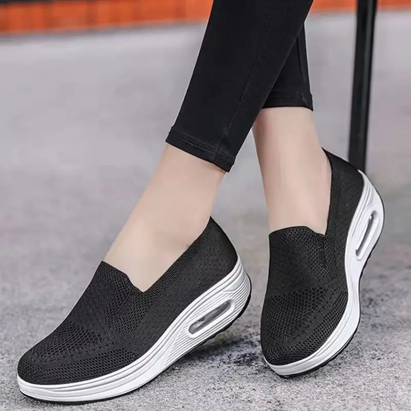 Kaven - Mocasín de Cuña Mujer de Suela Air
