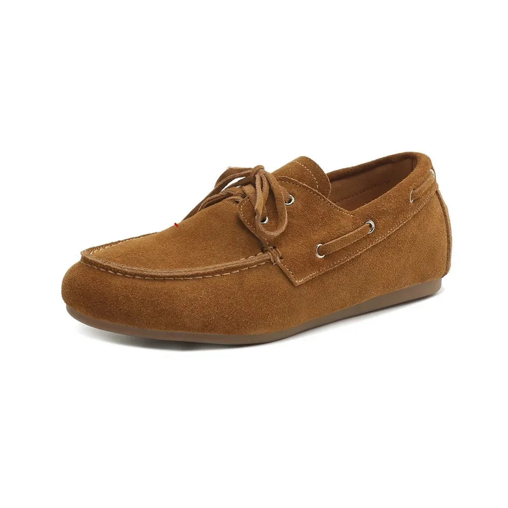 Rose - Mocasín de Ante Sintético Plana