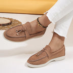 Zaza - Mocasín Mujer de Ante Verde