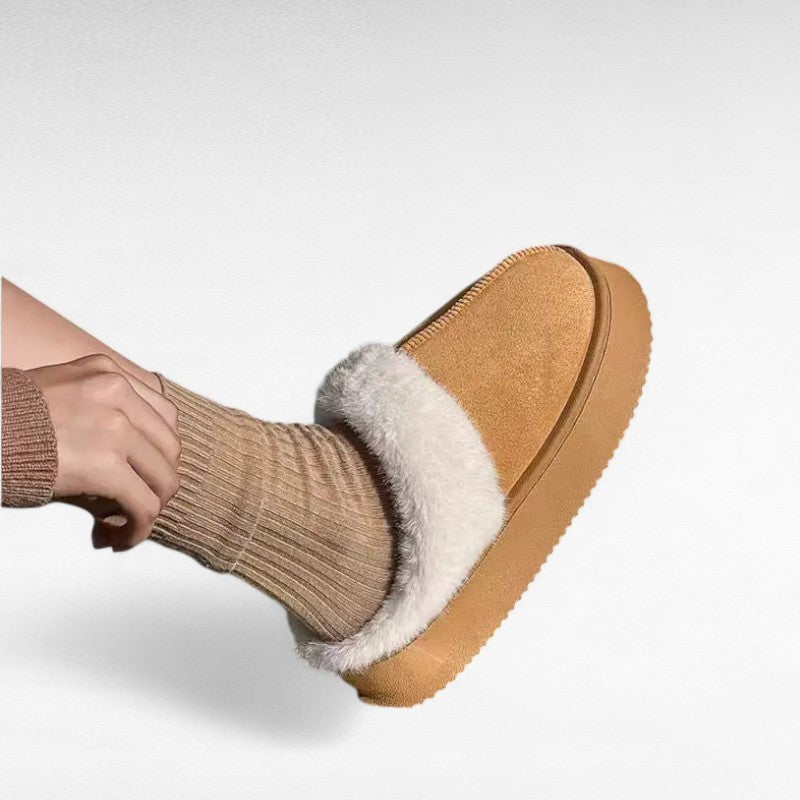 Fanny - Botas Zapatillas Forradas Suela de Cuña Mujer