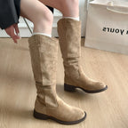 Lykke - Bota Media Caña para Mujer Elegante