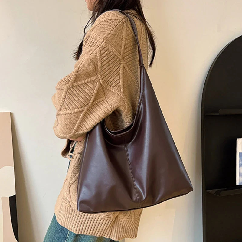 Naely - Bolso Capazo Grande Flexible Minimalista para Mujer