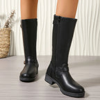 Freja - Botas Media Caña de Piel