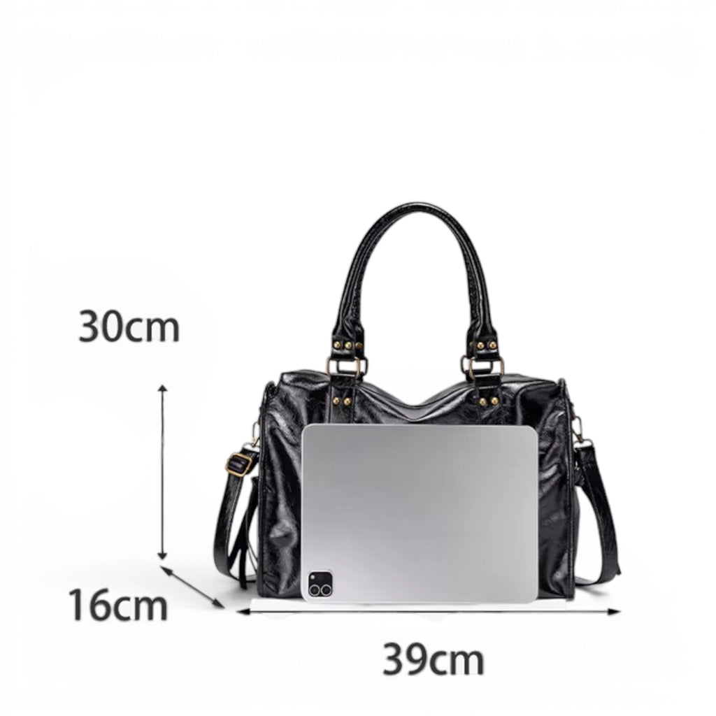 DARYA - Bolso para Clases Grande de Piel Vintage - OSMARA Fashion - vista 9