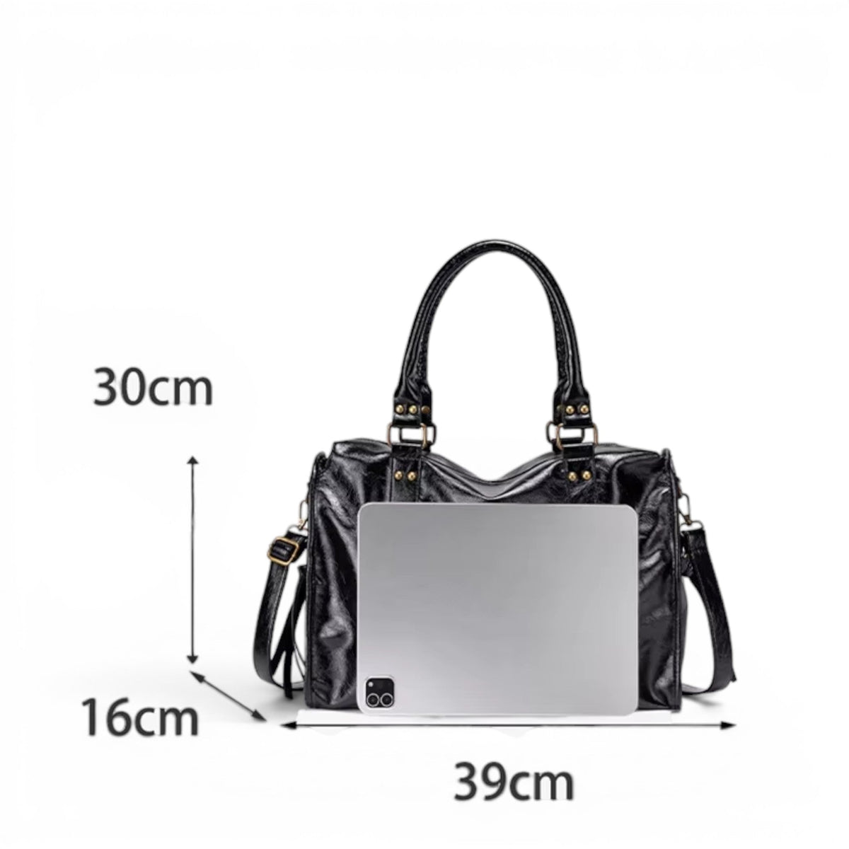 DARYA - Bolso para Clases Grande de Piel Vintage - OSMARA Fashion - vista 9