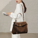 KELLY - Bolso Grande Chic de Gamuza