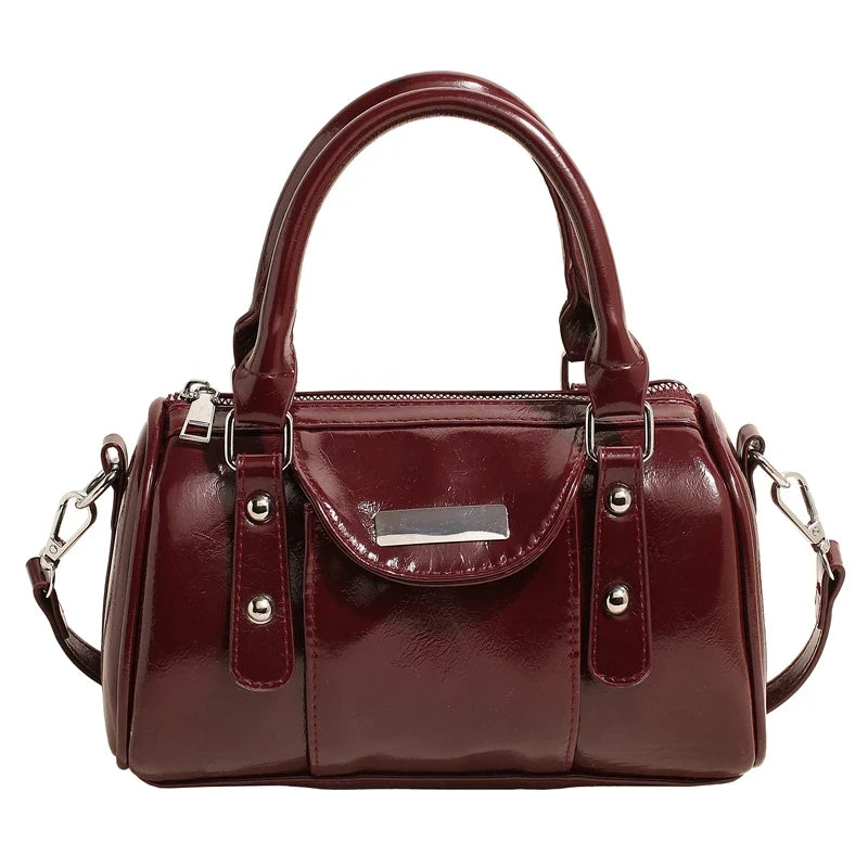 SANDY - Bolso de Piel Charol Elegante