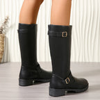 Freja - Botas Media Caña de Piel