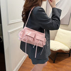 REIS - Bolso de Piel Charol Elegante con Bandolera
