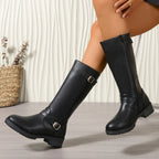 Freja - Botas Media Caña de Piel
