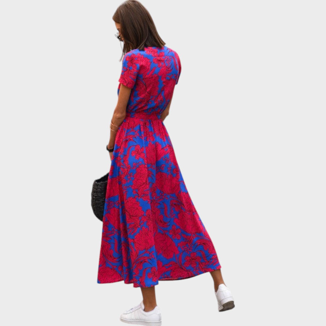 Amelie | Vestido Midi Cruzado - OSMARA Fashion - vista 6