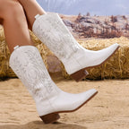 Olaya - Bota Campera Corta Estilo Cowboy