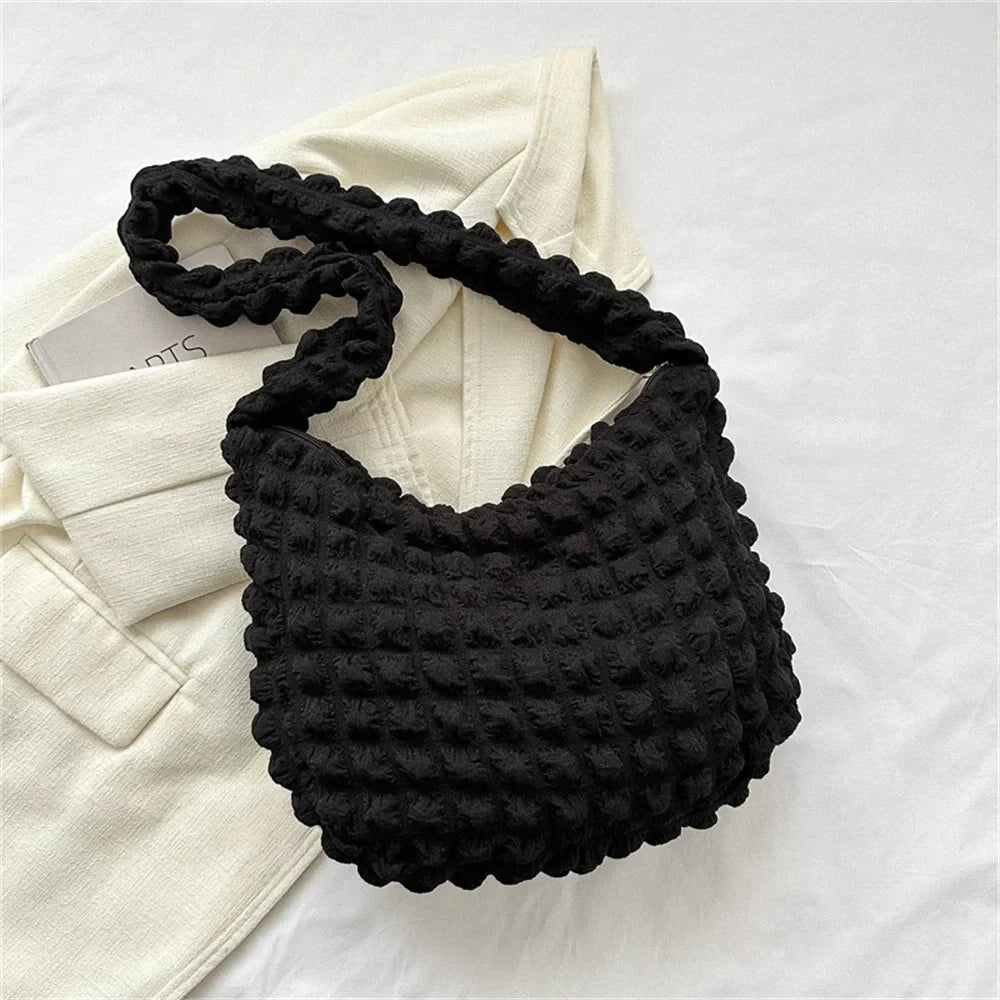 POUF - Bolso Bandolera de Cuadros