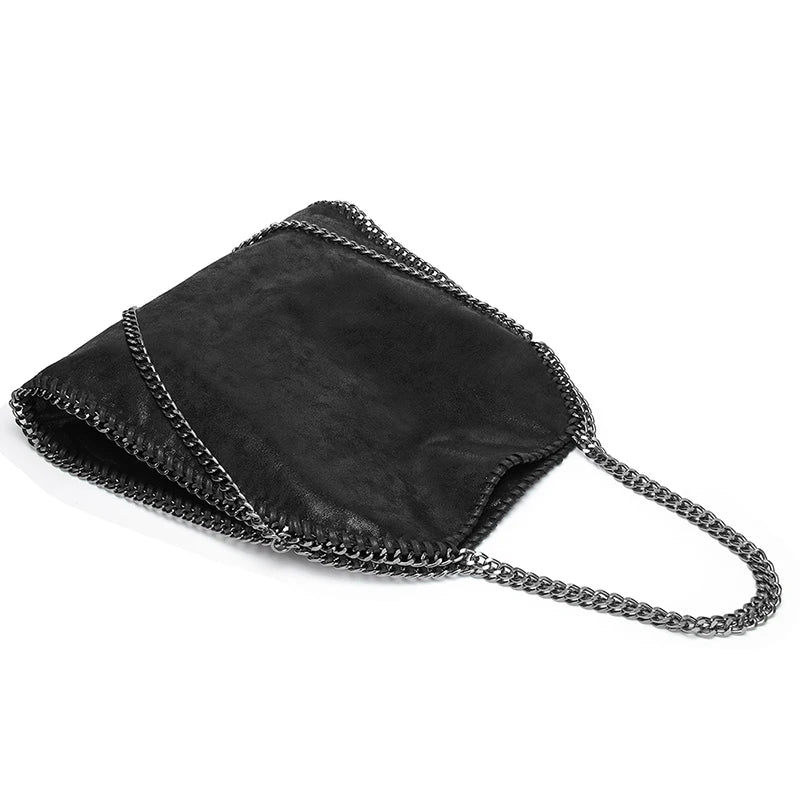 KONIE - Bolso de Piel Flexible con Bandolera de Cadena