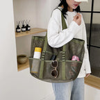 NELLY - Bolso de Playa Grande Transparente - OSMARA Fashion - vista 13