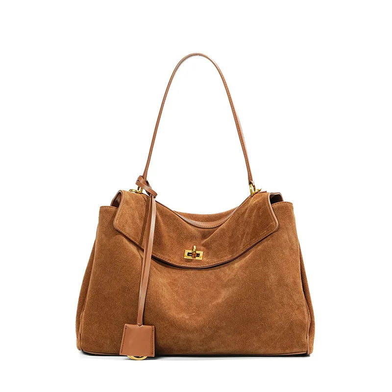 KELLY - Bolso Grande Chic de Gamuza