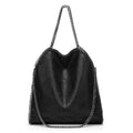 KONIE - Bolso de Piel Flexible con Bandolera de Cadena