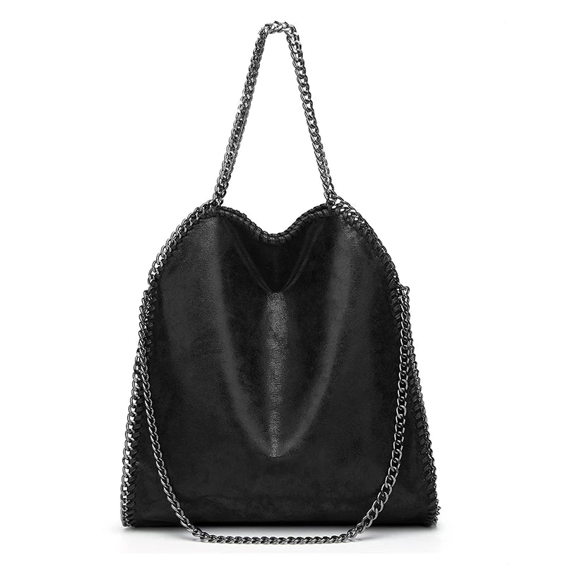KONIE - Bolso de Piel Flexible con Bandolera de Cadena