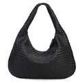 CLARA - Bolso Grande de Tendencia Tejido en Cuero