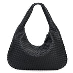 CLARA - Bolso Grande de Tendencia Tejido en Cuero