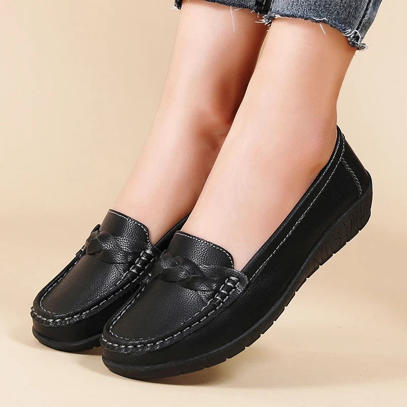Hayley - Mocasín Flexible de Piel