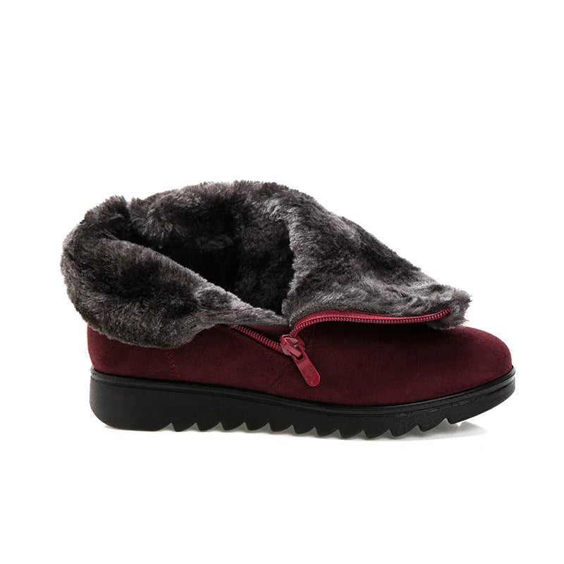 Tanya - Botas Bajas Forradas Planas con Cremallera