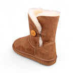 Alva - Botas Forradas Bajas de Piel Auténtico para Mujer