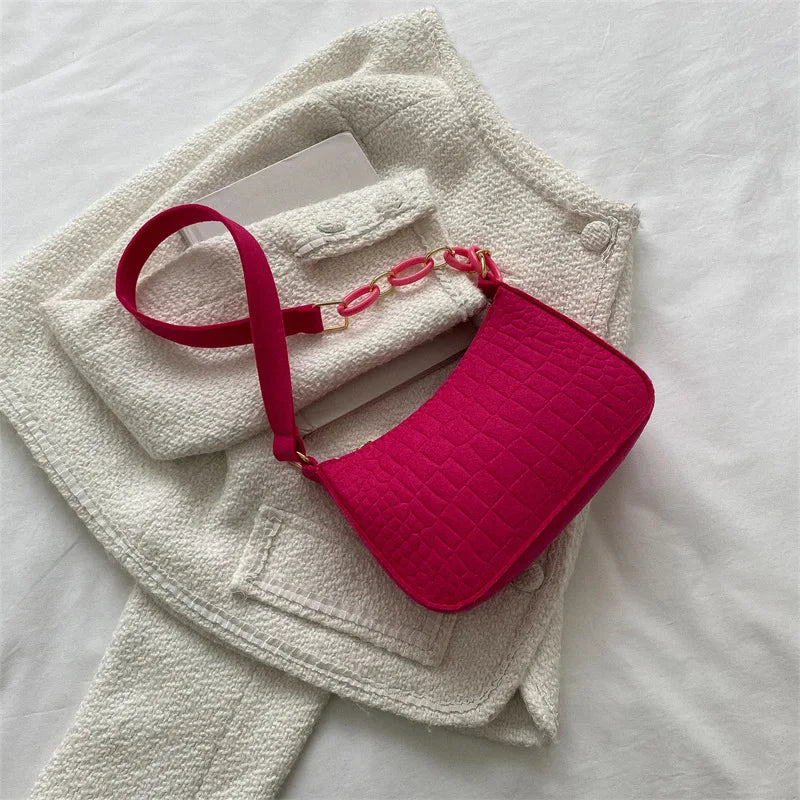 VANA - Bolso Bandolera Pequeño Efecto Cocodrilo
