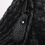 CLARA - Bolso Grande de Tendencia Tejido en Cuero