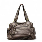 LILIA - Bolso de Piel Vintage Multibolsillos