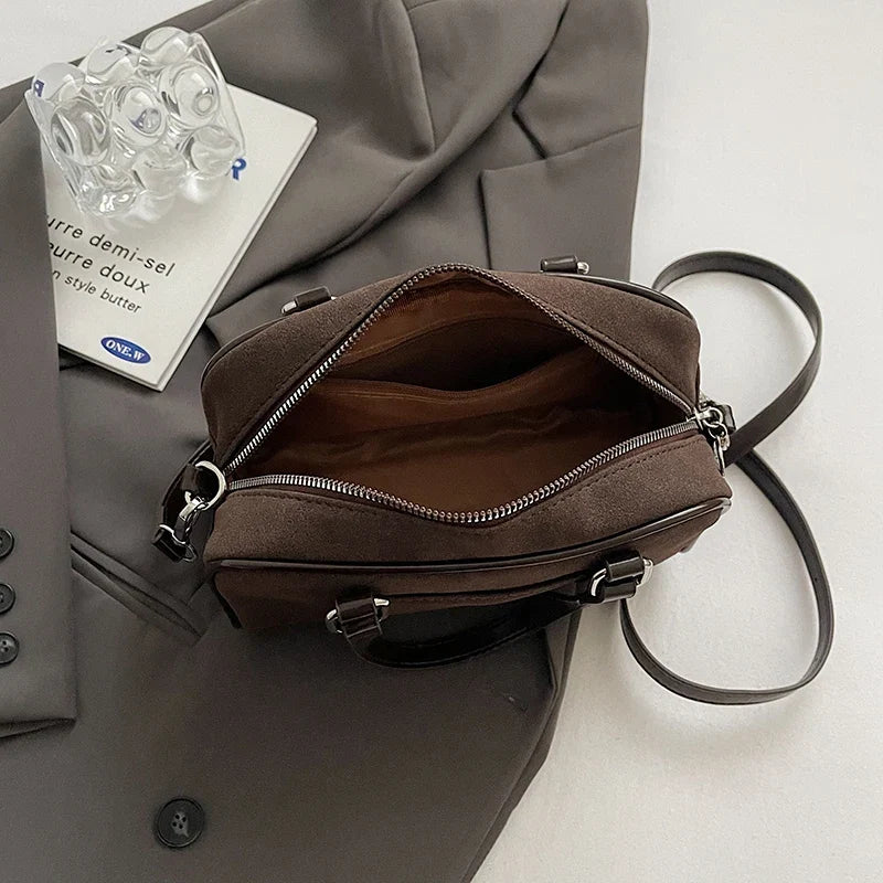 MOLY - Bolso Bandolera de Ante