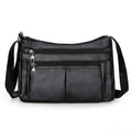 ANIA - Bolso de Piel Multibolsillos con Bandolera