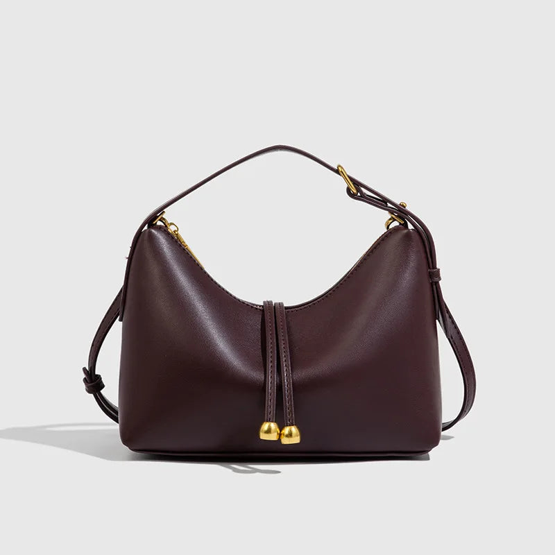 Laufey – Bolso Hobo de Piel Lisa para Mujer