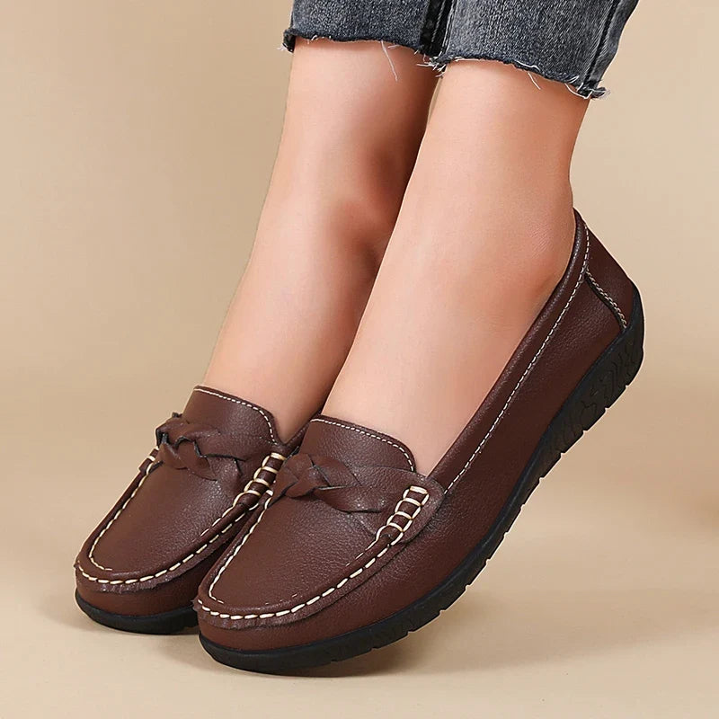 Hayley - Mocasín Flexible de Piel