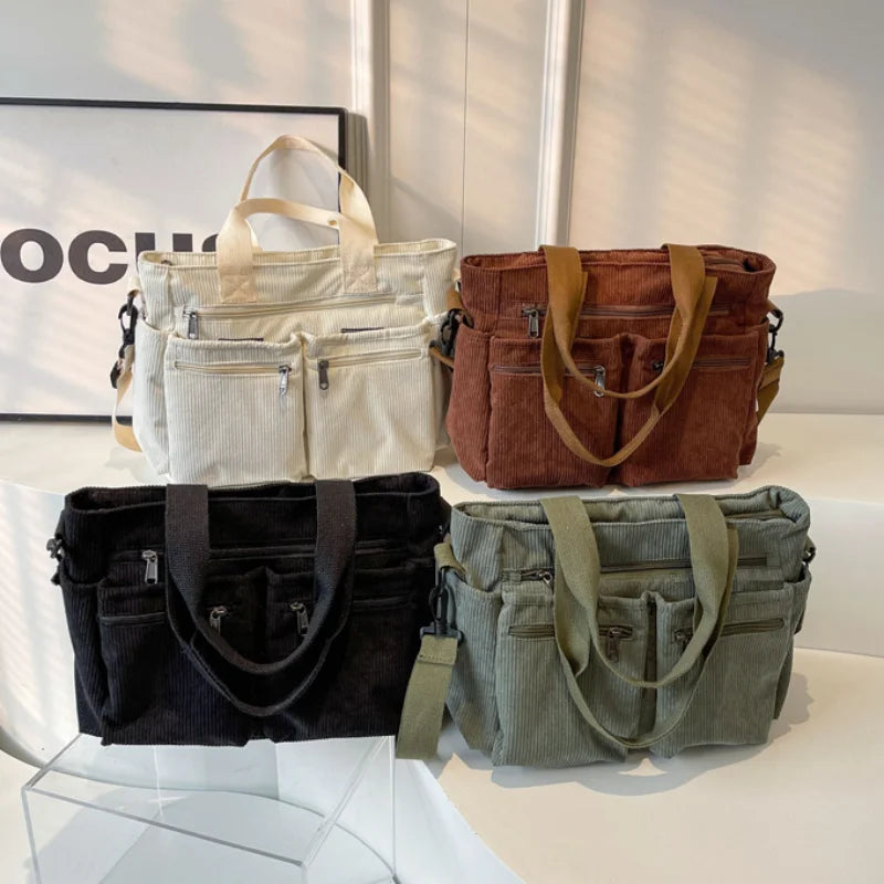 KATIA - Bolso Bandolera Grande de Pana