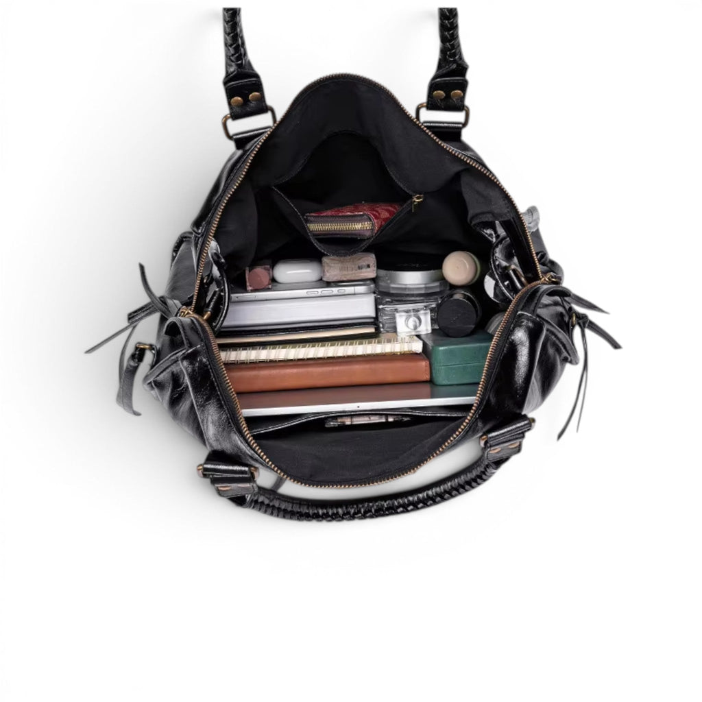 DARYA - Bolso para Clases Grande de Piel Vintage - OSMARA Fashion - vista 7