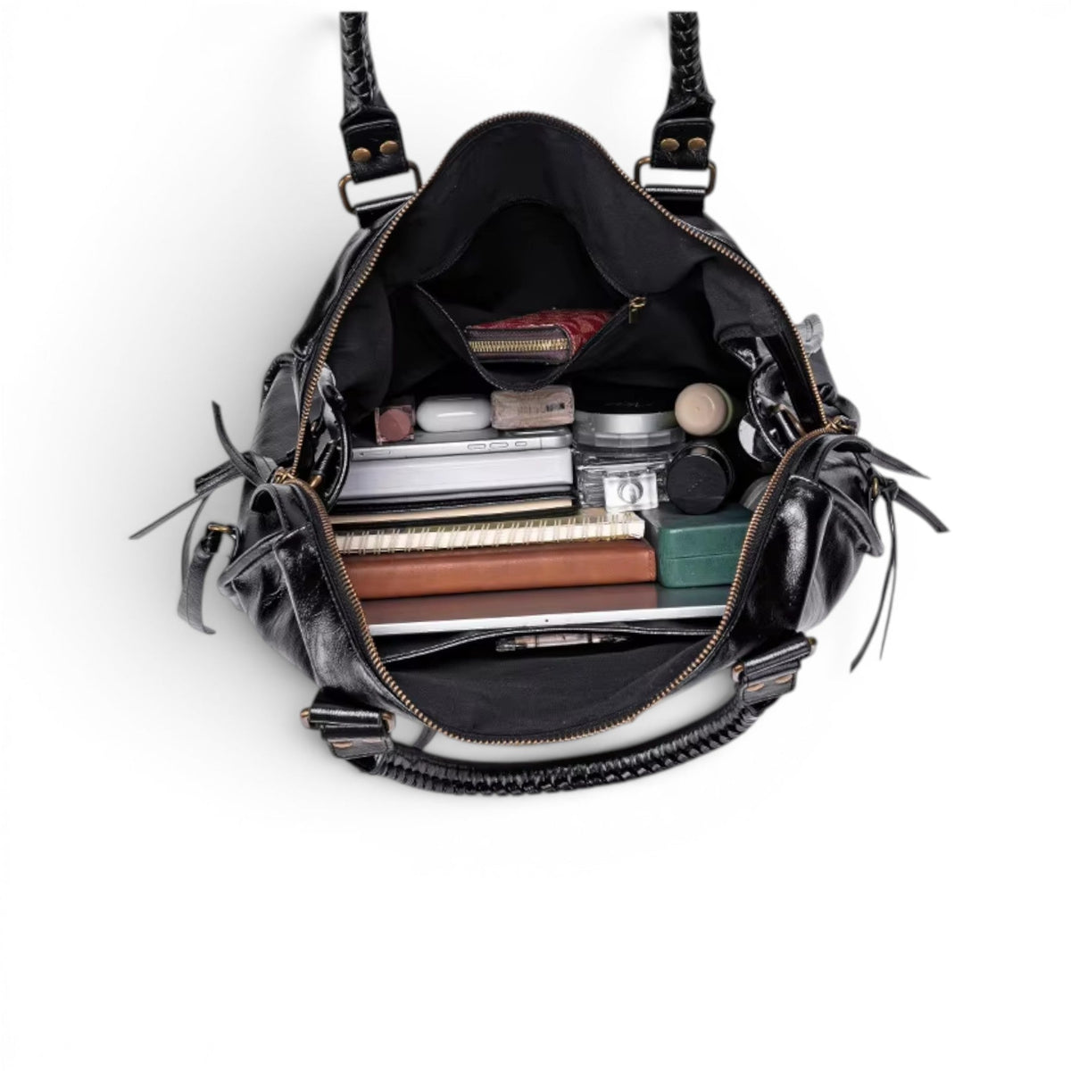 DARYA - Bolso para Clases Grande de Piel Vintage - OSMARA Fashion - vista 7