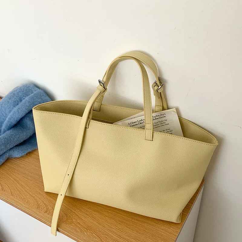 EDEN - Bolso Grande de Cuero Liso