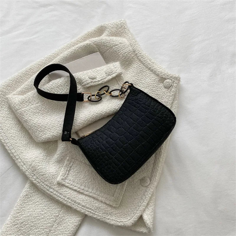 VANA - Bolso Bandolera Pequeño Efecto Cocodrilo